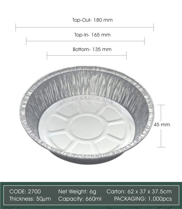 Aluminum Foil Cup with Lid_Code 2700