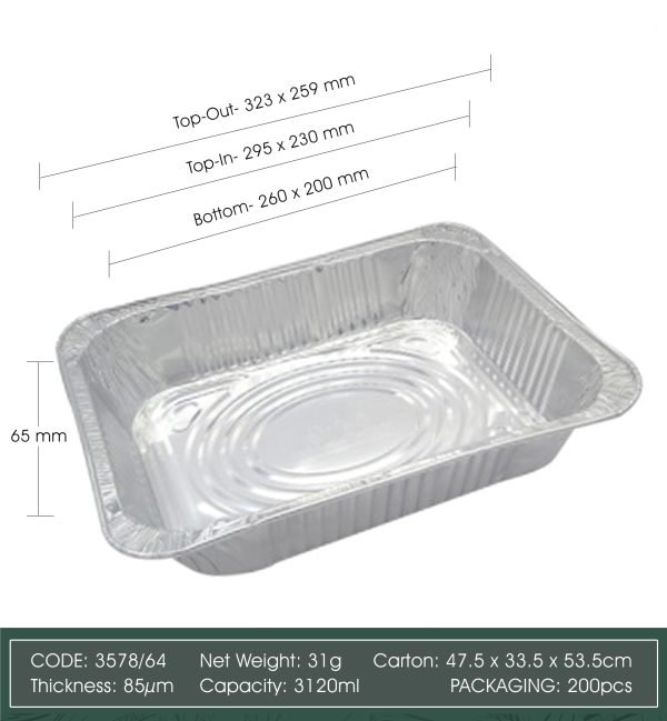 Aluminum Foil Cup with Lid_Code 3578/64