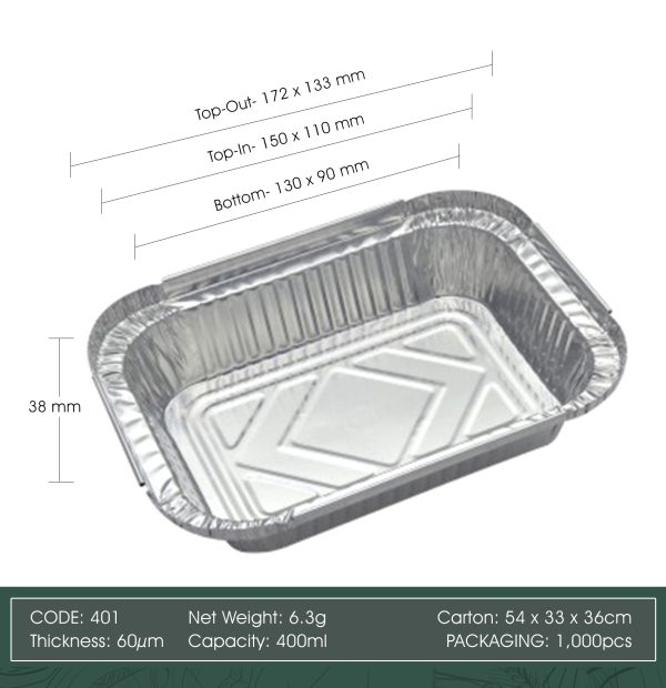 Aluminum Foil Cup with Lid_Code 401