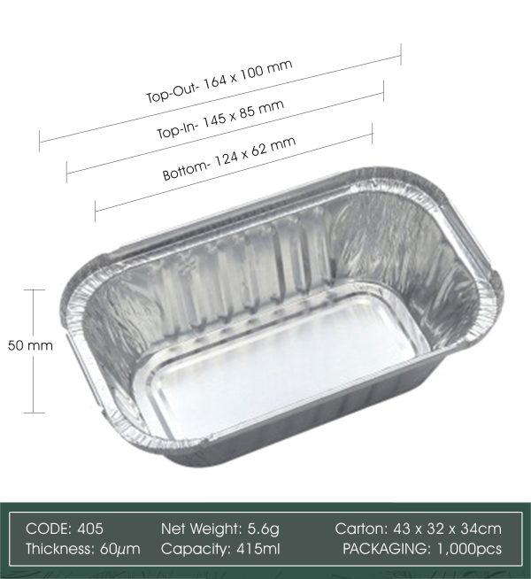 Aluminum Foil Cup with Lid_Code 405