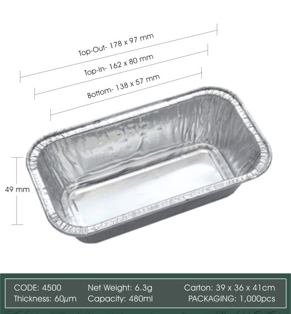 Aluminum Foil Cup with Lid_Code 4500