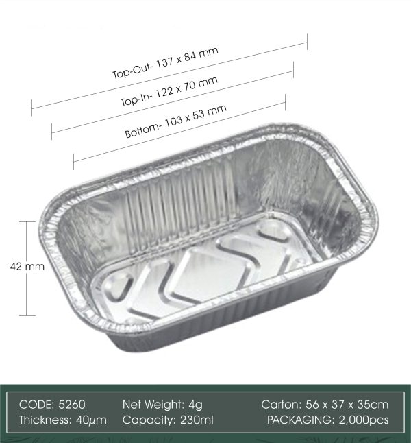 Aluminum Foil Cup with Lid_Code 5260