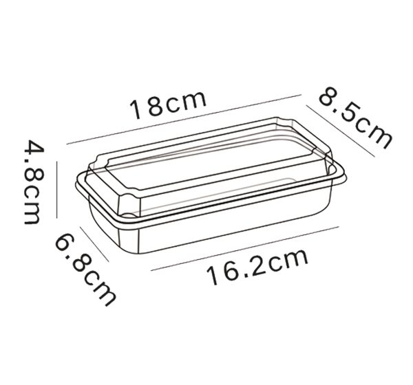 Food Tray with Lid_Code B180